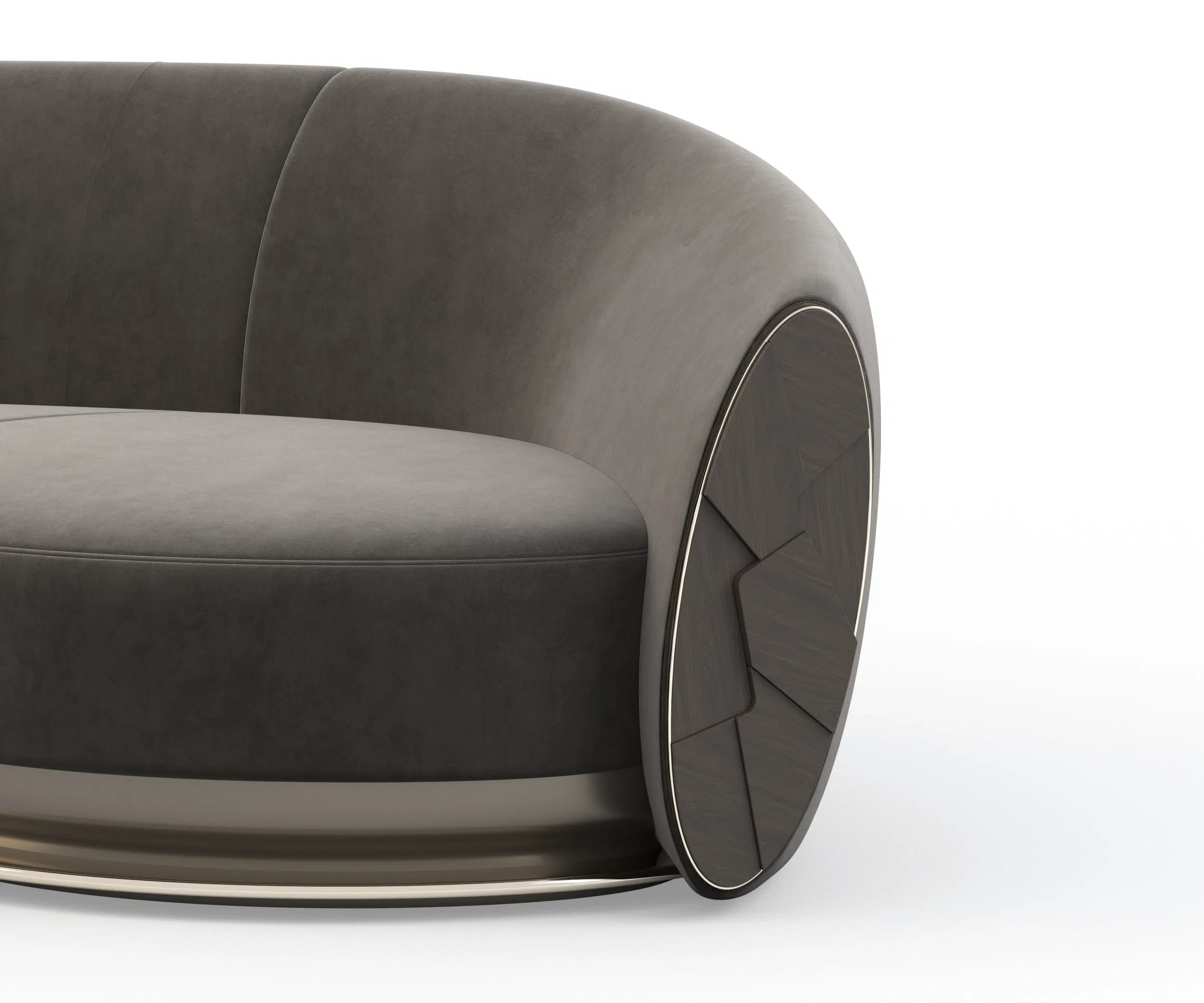 Giola Three-Piece Showcase – Zebrano Furniture