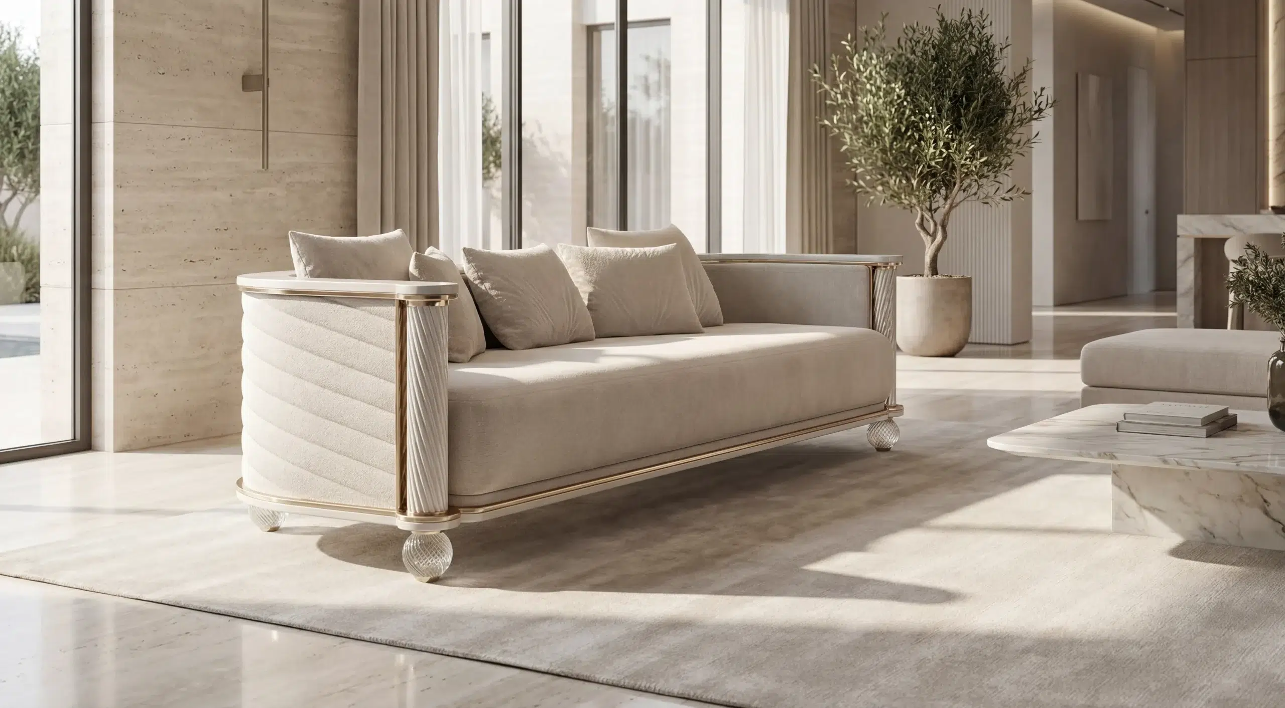 Opheline Üçlü Classic Koltuk - Zebrano Mobilya – Luxury Philosophy