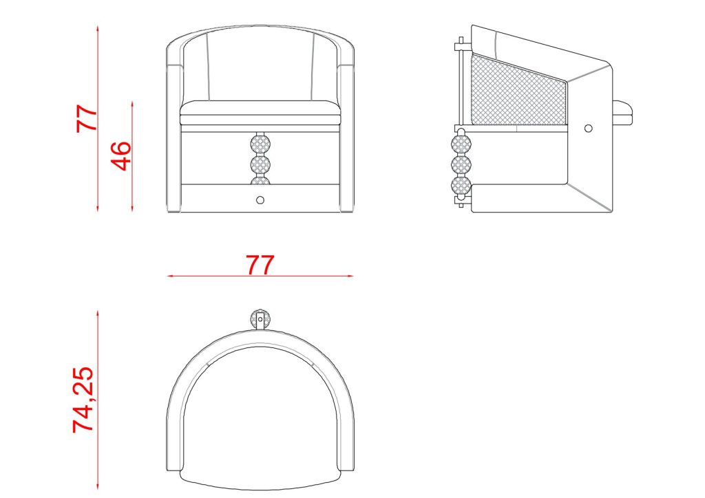Phaselis Bergere technical drawing
