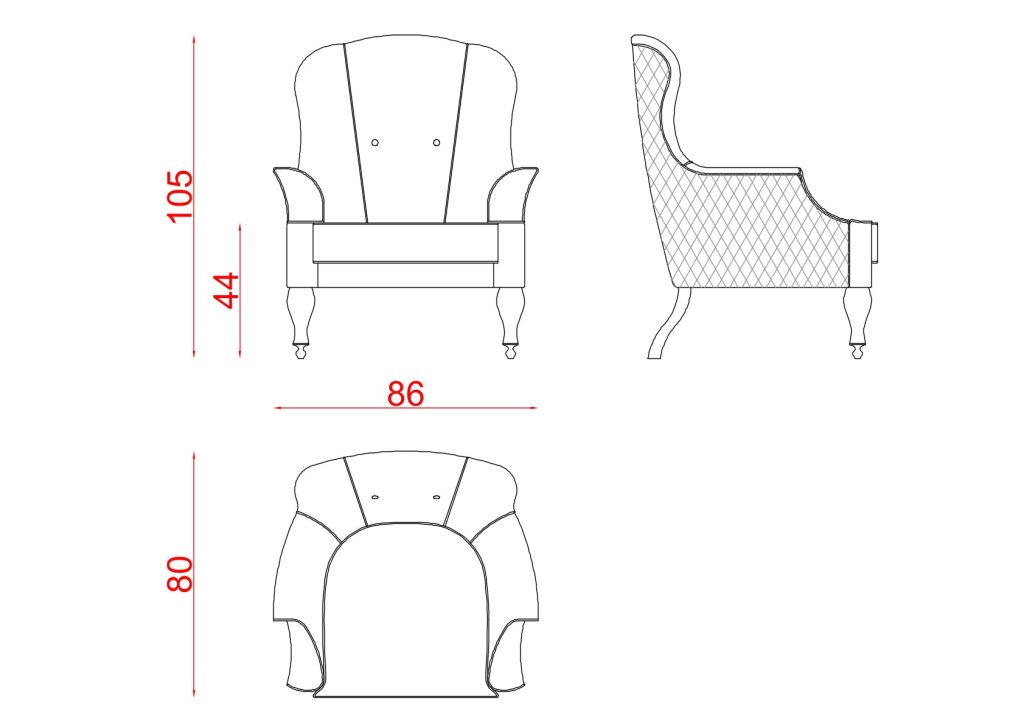 Technical drawing of Sentinus Bergere
