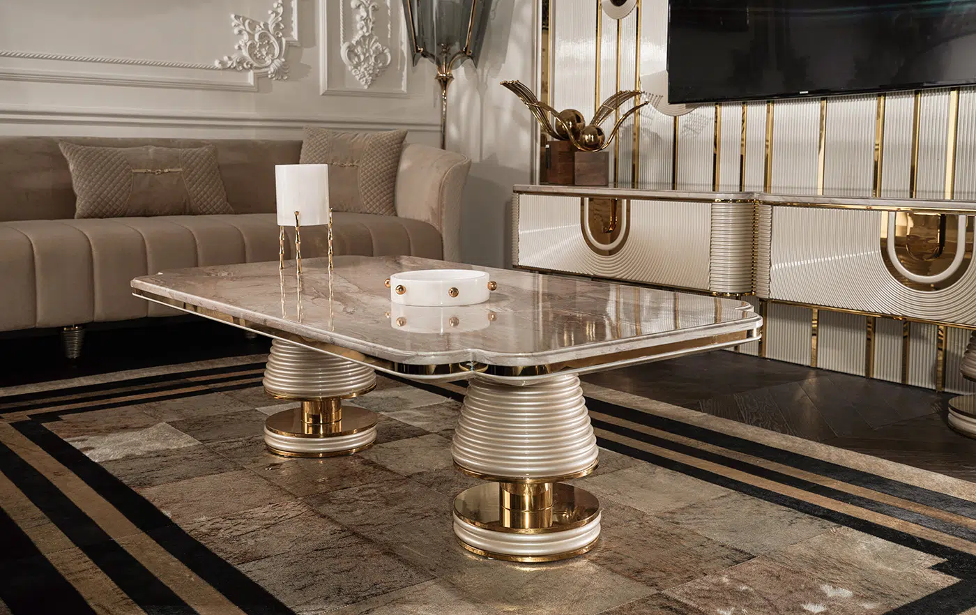 Quintus Center Table - Zebrano Furniture - Luxury Philosophy