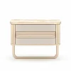 Diego Nightstand front view – Zebrano luxury bedroom nightstand