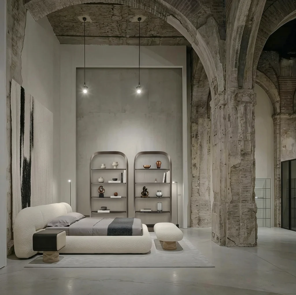 Nova bed, arched bedroom