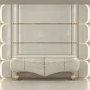 Opheline Console Back Panel front view – Zebrano