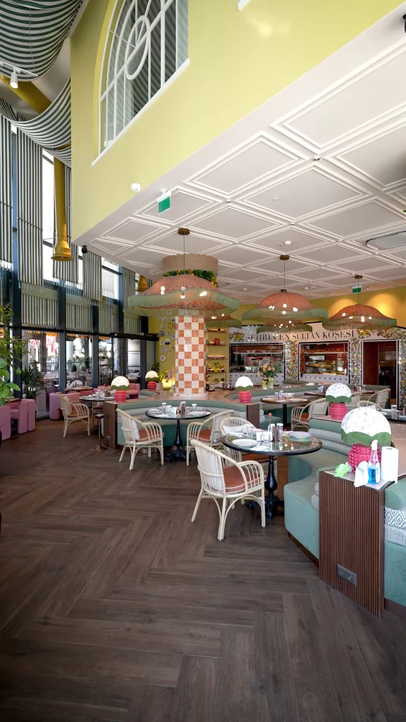Sultan Restoran projesi, Zebrano mobilyaları