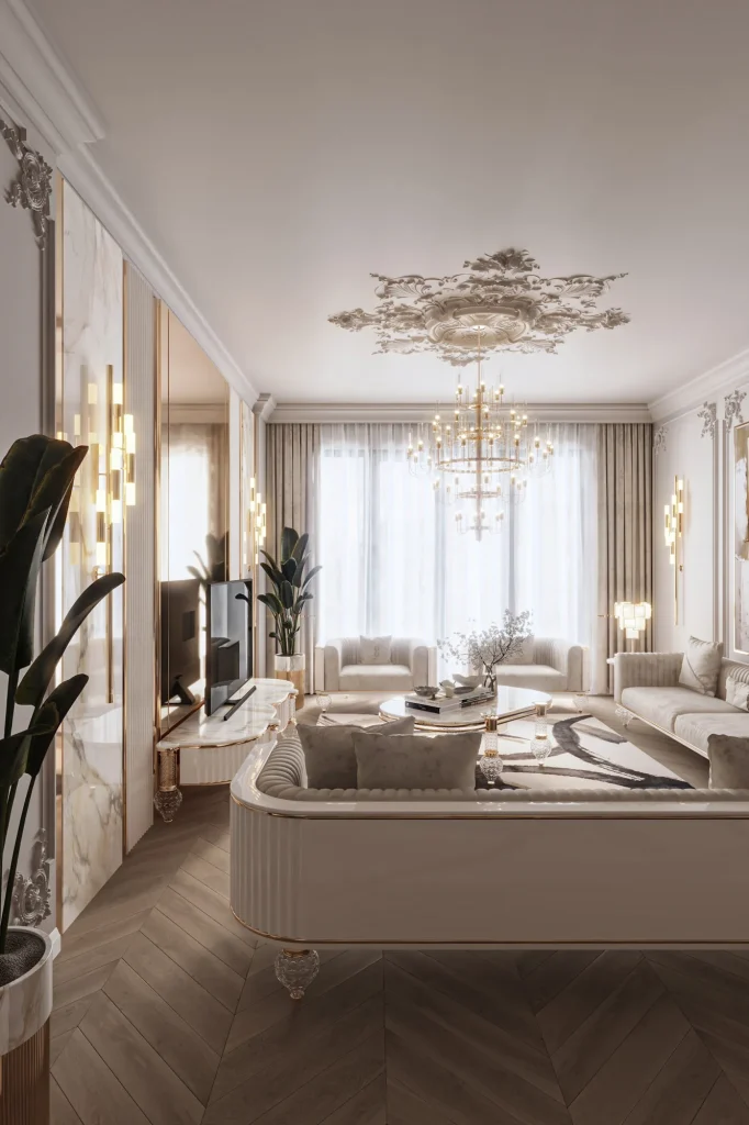 Zebrano Velovis Koleksiyonu salon ve yemek odası dekorasyonu