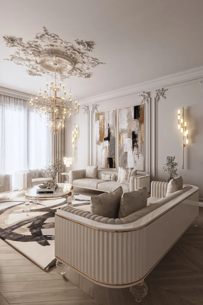 Zebrano Velovis Koleksiyonu salon ve yemek odası dekorasyonu